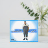 Kleid wie ein Hausschüler Postkarte (Stehend Vorderseite)