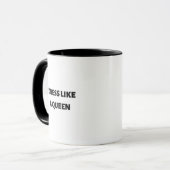 Kleid wie eine Königin Tasse (Vorderseite Links)