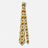 Kleide Dich Casual | Sonnenblumen und Diamanten Krawatte (Vorderseite)