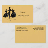 Kleiden Sie oben Visitenkarte (Gelb) (Vorne/Hinten)