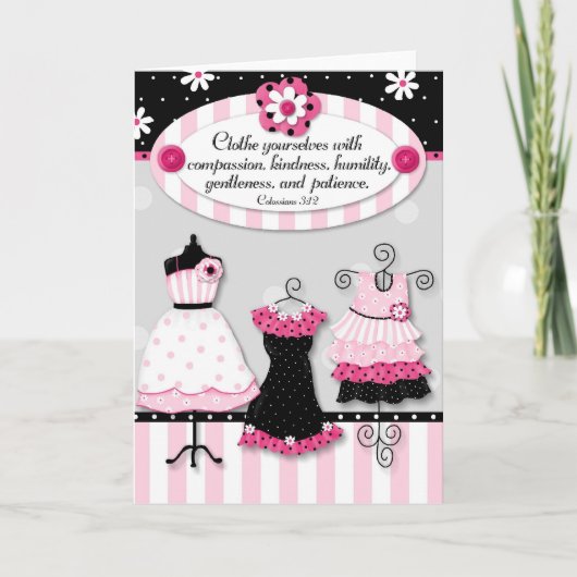 Kleiden Sie sich… "Schrifts-Ermutigungs-Karte Karte (Vorderseite)