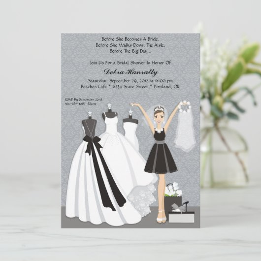 Kleider Einladung (Stehend Vorderseite)