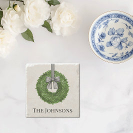 Kleider mit schwarz-weißem Streifen Steinuntersetzer