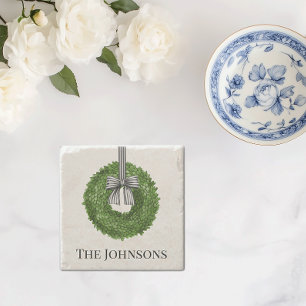 Kleider mit schwarz-weißem Streifen Steinuntersetzer