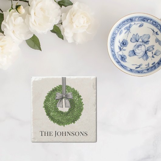 Kleider mit schwarz-weißem Streifen Steinuntersetzer