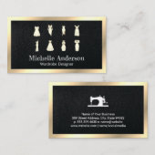 Kleider | Nähmaschine | Seamstress Visitenkarte (Vorne/Hinten)