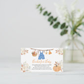 Kleider Pumpkin Fall Babydusche Bücher für Baby Begleitkarte (Stehend Vorderseite)