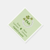 Kleider, Streifen aus Monogramm, irische Hochzeit Serviette (Ecke)