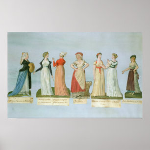 Kleider und Kostüme in der Vogue Poster