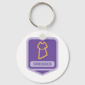 Kleider Unterschreiben Schlüsselanhänger (Vorderseite)