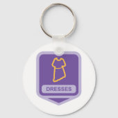 Kleider Unterschreiben Schlüsselanhänger (Rückseite)