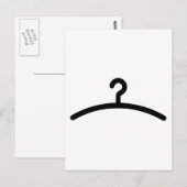 Kleiderbügel Postkarte (Vorne/Hinten)