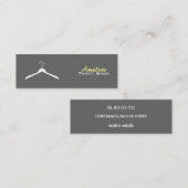 Kleiderbügel-Visitenkarten - Farbe veränderbar Mini Visitenkarte (Vorne/Hinten)