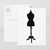 Kleiderbüste Silhouette II Postkarte (Vorne/Hinten)