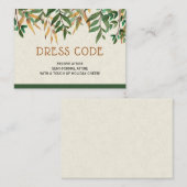 Kleidercode Begleitkarte (Vorne/Hinten)