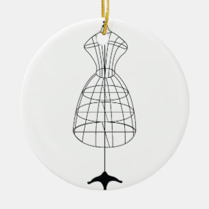 Kleiderform Keramik Ornament