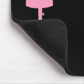Kleiderform-Silhouette II - Rosa Mousepad (Ecke)