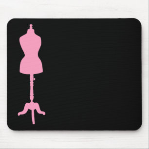 Kleiderform-Silhouette II - Rosa Mousepad