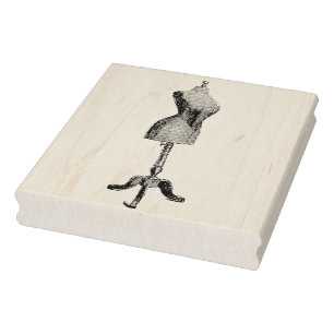 Kleiderform-Vintage Gummikunst-Briefmarke Gummistempel