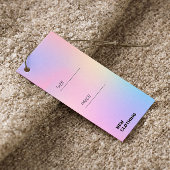 Kleiderhang-Tag-Logo Holografischer Gradient-Preis