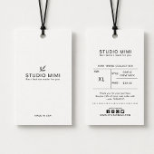 Kleiderhang Tag mit Preis, Größe, Stil & Soziales