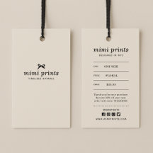 Kleiderhang Tag mit Preis, Größe, Stil & Soziales