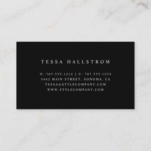 Kleiderhanger | Seamstress Schneiderveränderungen Visitenkarte (Rückseite)