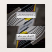 Kleiderhanger Visitenkarten (Außenseite Aufgefaltet)