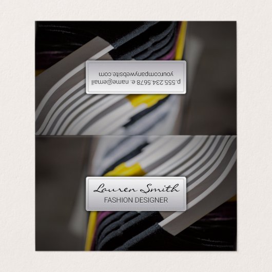 Kleiderhanger Visitenkarten (Außenseite Aufgefaltet)