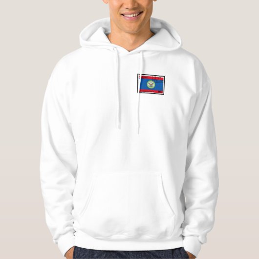 Kleiderkalifornien-Fleece "des Belizes" der Männer Hoodie (Vorderseite)