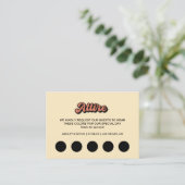 Kleiderkennzeichen Begleitkarte (Stehend Vorderseite)