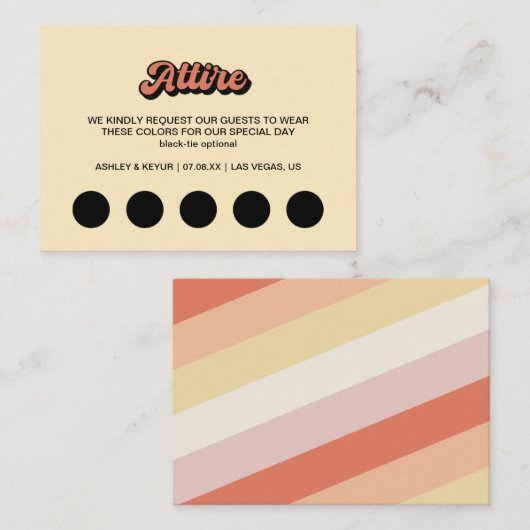 Kleiderkennzeichen Begleitkarte (Vorne/Hinten)