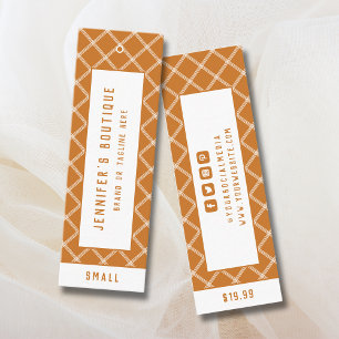 Kleidermarken für kleine Unternehmen Preppy Price- Telefonnummerkarte