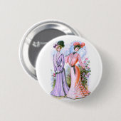 Kleidermode der 1900er Jahre Button (Vorne & Hinten)