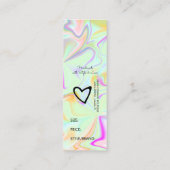 Kleiderpreise für irritierende Boutique Größe eine Mini Visitenkarte (Rückseite)