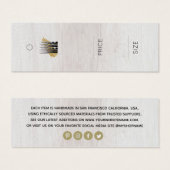 Kleiderpreisschild für moderne Holz-Hintergrund (Vorne & Hinten)