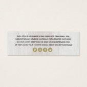 Kleiderpreisschild für moderne Holz-Hintergrund (Rückseite)