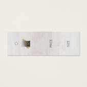 Kleiderpreisschild für moderne Holz-Hintergrund (Vorderseite)