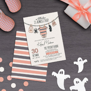 Kleiderreihe ein kleines Boo Pink Girl Halloween Einladung