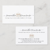 Kleidersack-Zubehör online handgefertigt Visitenkarte (Vorne/Hinten)