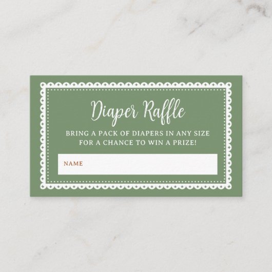 Kleiderschrank Grün Cielito Lindo Baby Duschkabine Begleitkarte (Vorderseite)