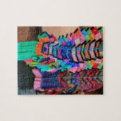 Kleiderständer auf einem Markstand Puzzle (Horizontal)