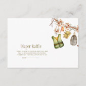 Kleiderständer für Babydusche Begleitkarte (Vorderseite)