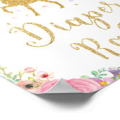 Kleiderständer für Einhorn und Fairy Baby Dusche Poster (Ecke)