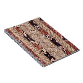 Kleiderstruktur, geometrisches Schlangenmuster. Notizblock (Rechte Seite)