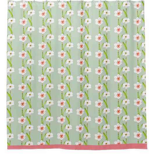 Kleidung an einem Duschvorhang (Vorderseite)