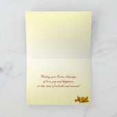 Kleidung an Ostern Feiertagskarte (Innenseite)