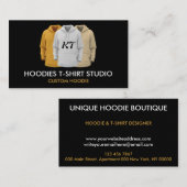 Kleidung Apparel Sweatshirt Custom Monogram Hoodie Visitenkarte (Vorne/Hinten)