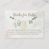 Kleidung auf einer Leine Boho-Baby-Party-Buch-Anfr