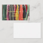 Kleidung aus zweiter Hand Visitenkarte (Vorne/Hinten)